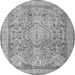 Square Persian Gray Traditional Rug, tr2950gry