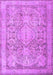 Machine Washable Persian Purple Traditional Area Rugs, wshtr2950pur