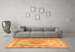 Machine Washable Persian Orange Traditional Area Rugs in a Living Room, wshtr2951org