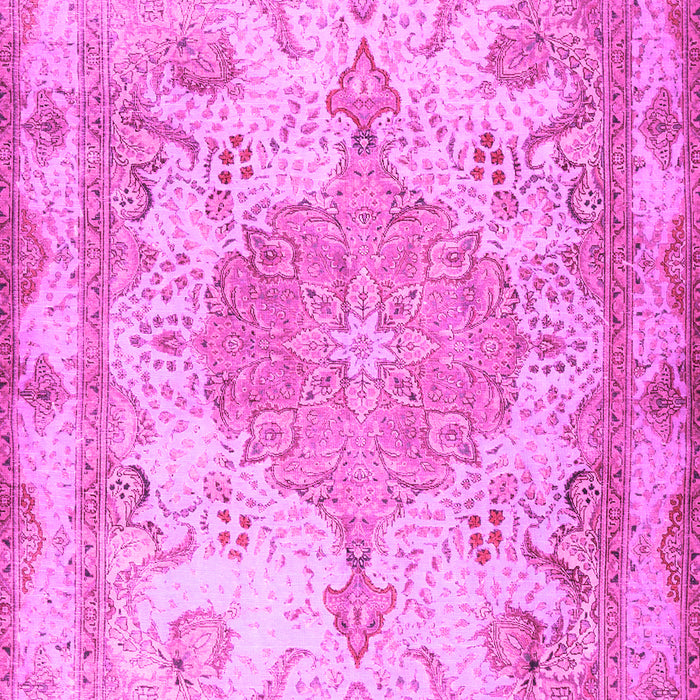 Machine Washable Persian Pink Traditional Rug, wshtr2951pnk
