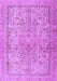 Machine Washable Persian Purple Traditional Area Rugs, wshtr2952pur