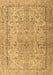 Machine Washable Persian Brown Traditional Rug, wshtr2952brn