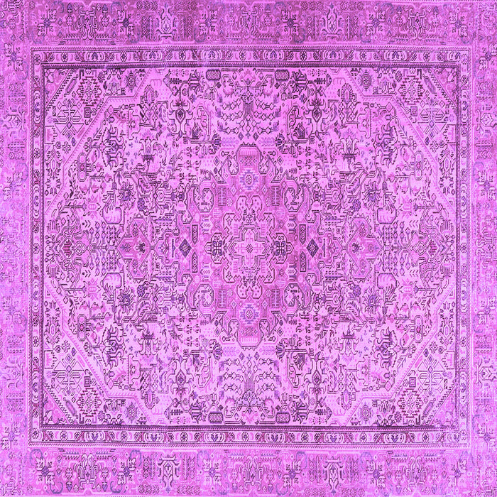 Square Persian Purple Traditional Rug, tr2952pur