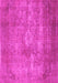 Machine Washable Persian Pink Traditional Rug, wshtr2953pnk