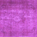 Square Persian Purple Traditional Rug, tr2953pur