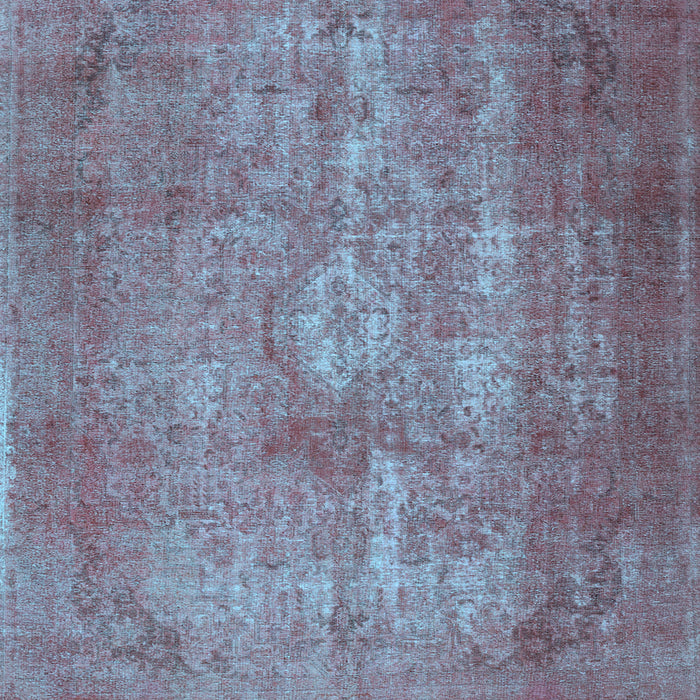 Square Persian Light Blue Traditional Rug, tr2953lblu