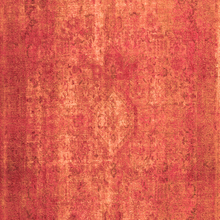 Serging Thickness of Machine Washable Persian Orange Traditional Area Rugs, wshtr2953org