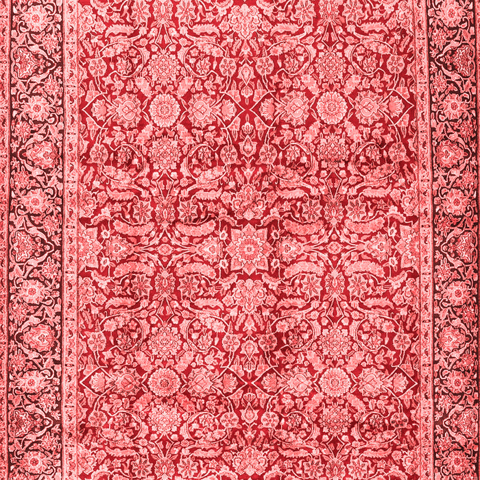 Machine Washable Persian Red Traditional Rug, wshtr2954red