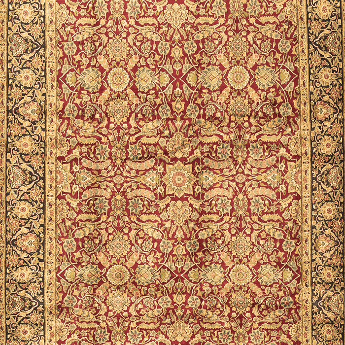 Machine Washable Persian Brown Traditional Rug, wshtr2954brn