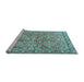 Sideview of Machine Washable Persian Light Blue Traditional Rug, wshtr2954lblu