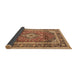 Sideview of Medallion Brown Traditional Rug, tr2955brn