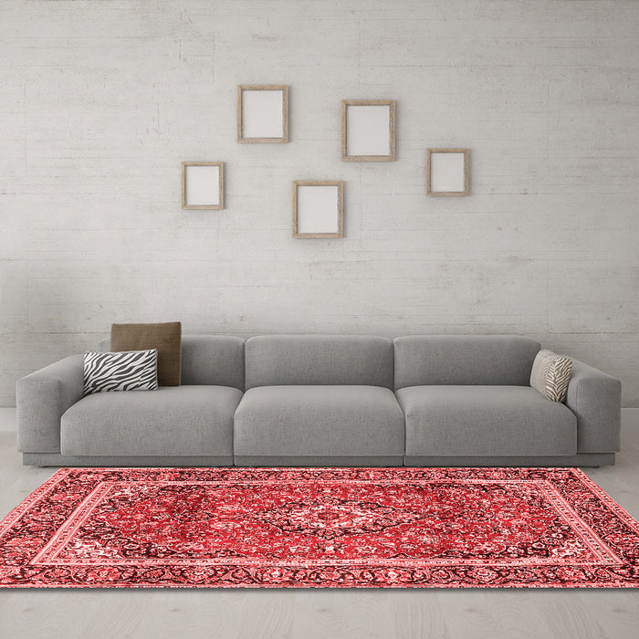 Traditional Red Washable Rugs