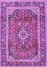 Medallion Purple Traditional Rug, tr2955pur