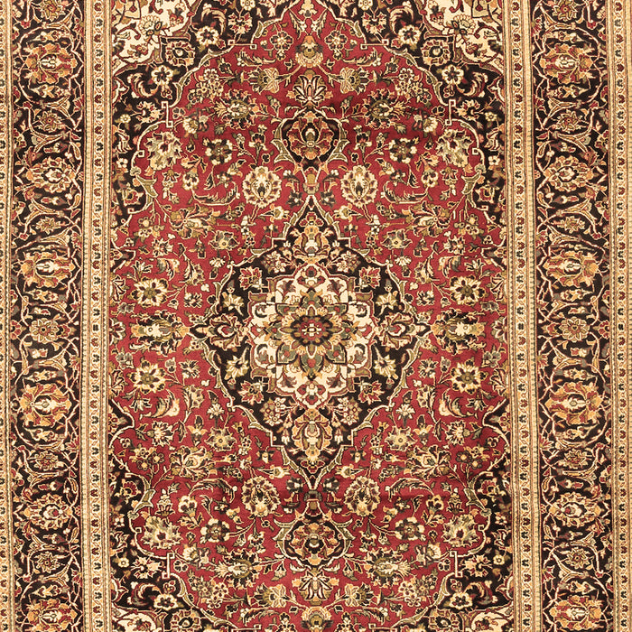 Medallion Brown Traditional Rug, tr2955brn