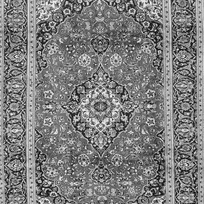 Serging Thickness of Machine Washable Medallion Gray Traditional Rug, wshtr2955gry