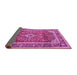 Sideview of Medallion Pink Traditional Rug, tr2955pnk