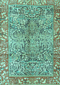 Persian Turquoise Traditional Rug, tr2956turq