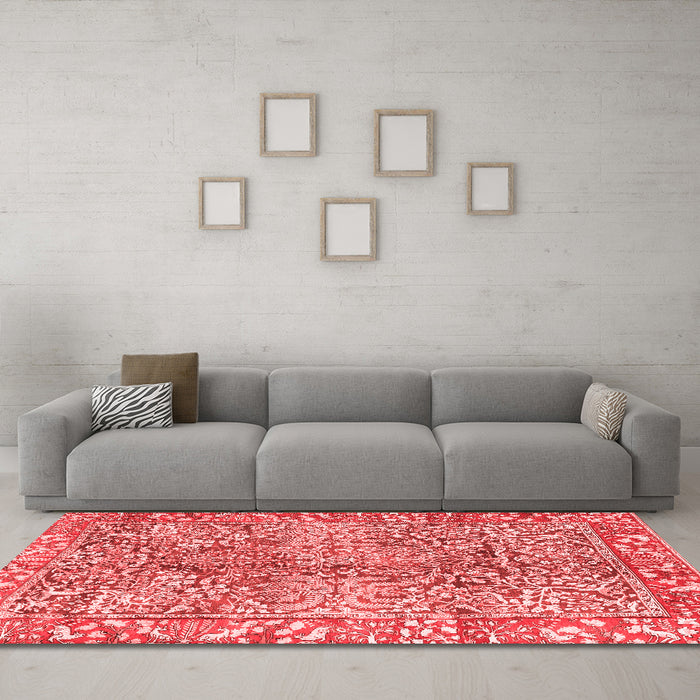 Traditional Red Washable Rugs
