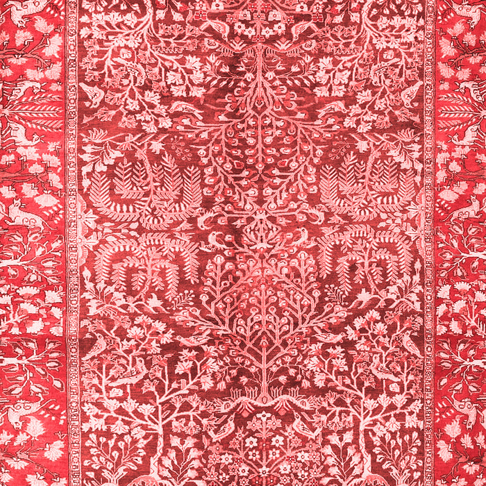 Machine Washable Persian Red Traditional Rug, wshtr2956red