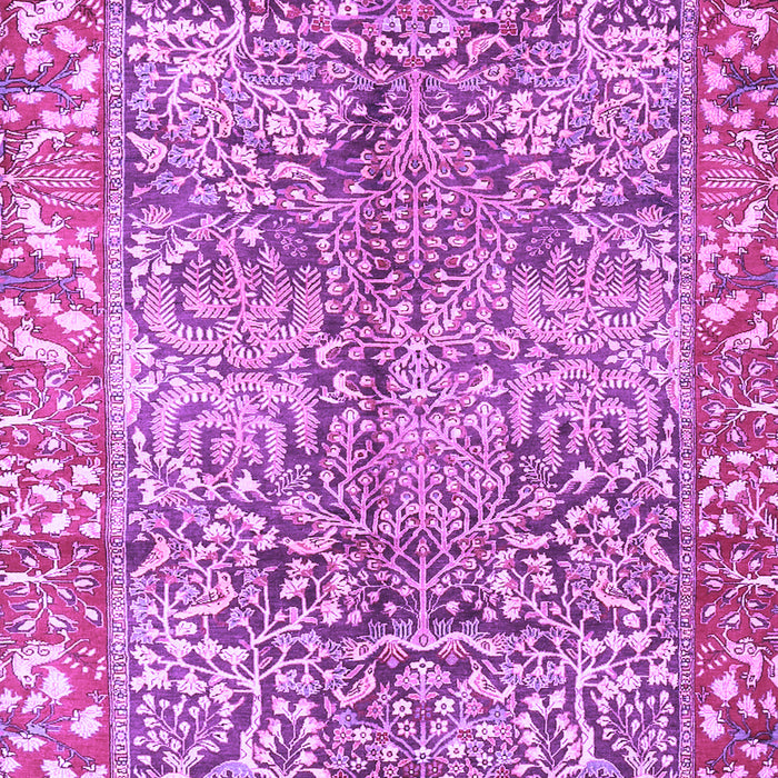 Machine Washable Persian Purple Traditional Area Rugs, wshtr2956pur