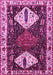 Machine Washable Persian Pink Traditional Rug, wshtr2957pnk