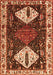 Serging Thickness of Machine Washable Persian Orange Traditional Area Rugs, wshtr2957org