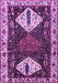 Machine Washable Persian Purple Traditional Area Rugs, wshtr2957pur