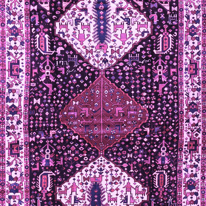 Machine Washable Persian Purple Traditional Area Rugs, wshtr2957pur