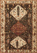 Machine Washable Persian Brown Traditional Rug, wshtr2957brn