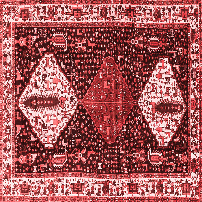 Machine Washable Persian Red Traditional Rug, wshtr2957red
