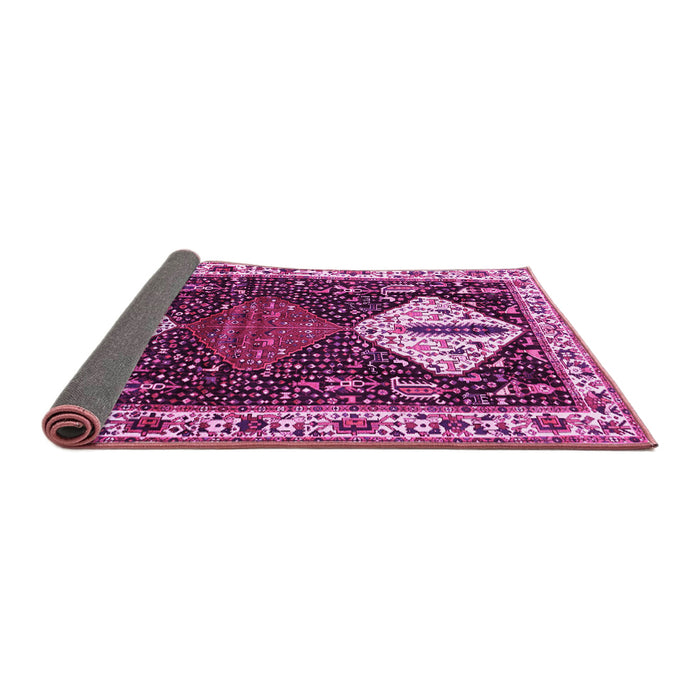 Sideview of Persian Pink Traditional Rug, tr2957pnk
