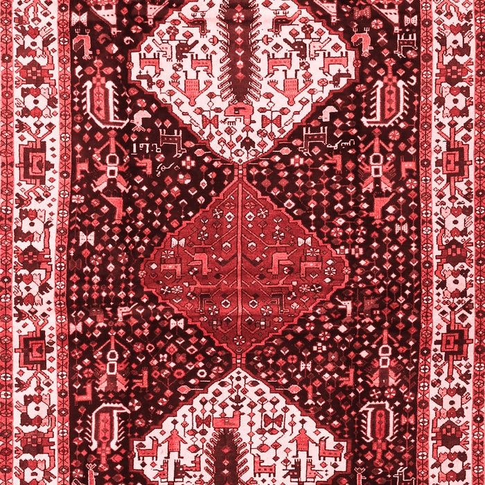 Machine Washable Persian Red Traditional Rug, wshtr2957red
