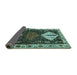 Sideview of Persian Turquoise Traditional Rug, tr2957turq