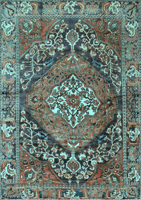 Persian Light Blue Traditional Rug, tr2958lblu