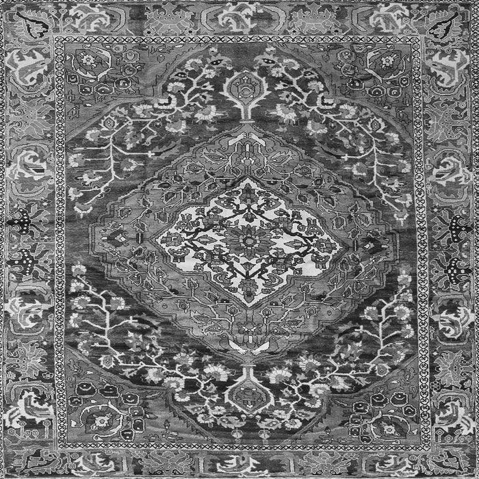 Serging Thickness of Persian Gray Traditional Rug, tr2958gry