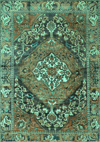 Persian Turquoise Traditional Rug, tr2958turq