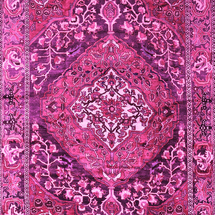 Machine Washable Persian Pink Traditional Rug, wshtr2958pnk