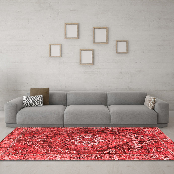Traditional Red Washable Rugs