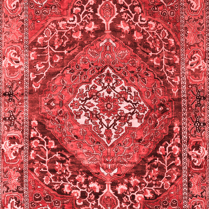 Machine Washable Persian Red Traditional Rug, wshtr2958red