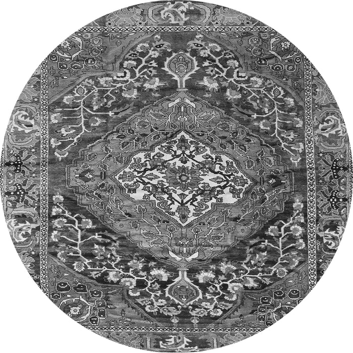 Machine Washable Persian Gray Traditional Rug, wshtr2958gry