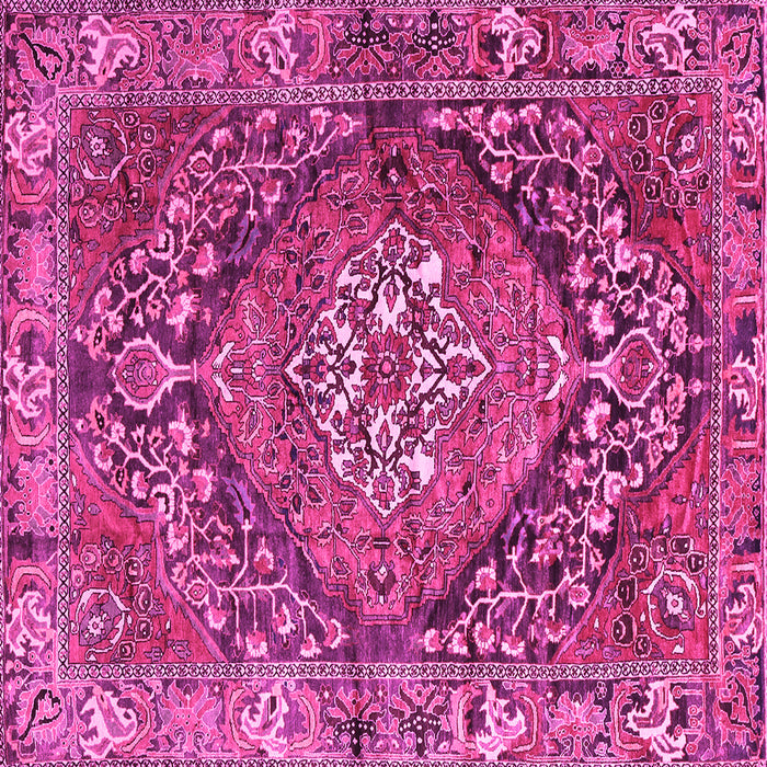Square Persian Pink Traditional Rug, tr2958pnk