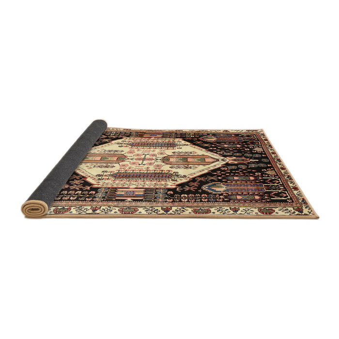 Sideview of Traditional Bakers Brown Persian Rug, tr2959