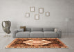 Machine Washable Persian Orange Traditional Area Rugs in a Living Room, wshtr2959org