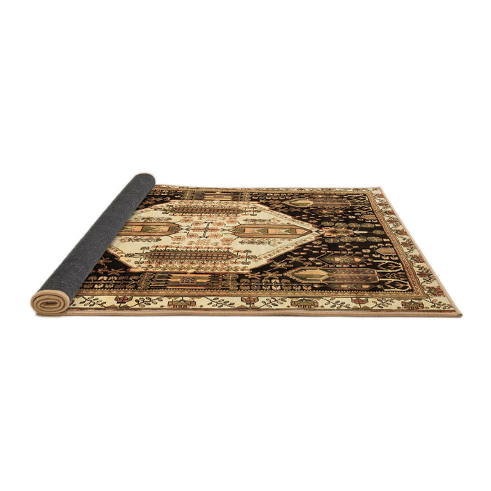 Sideview of Persian Brown Traditional Rug, tr2959brn