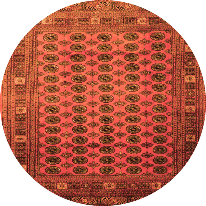 Square Southwestern Orange Country Rug, tr295org