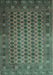 Southwestern Turquoise Country Rug, tr295turq