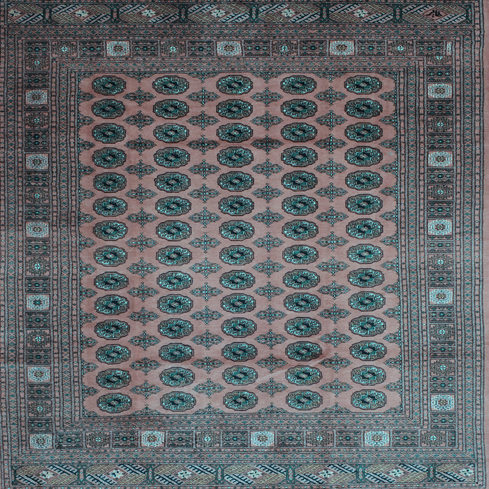 Square Southwestern Light Blue Country Rug, tr295lblu