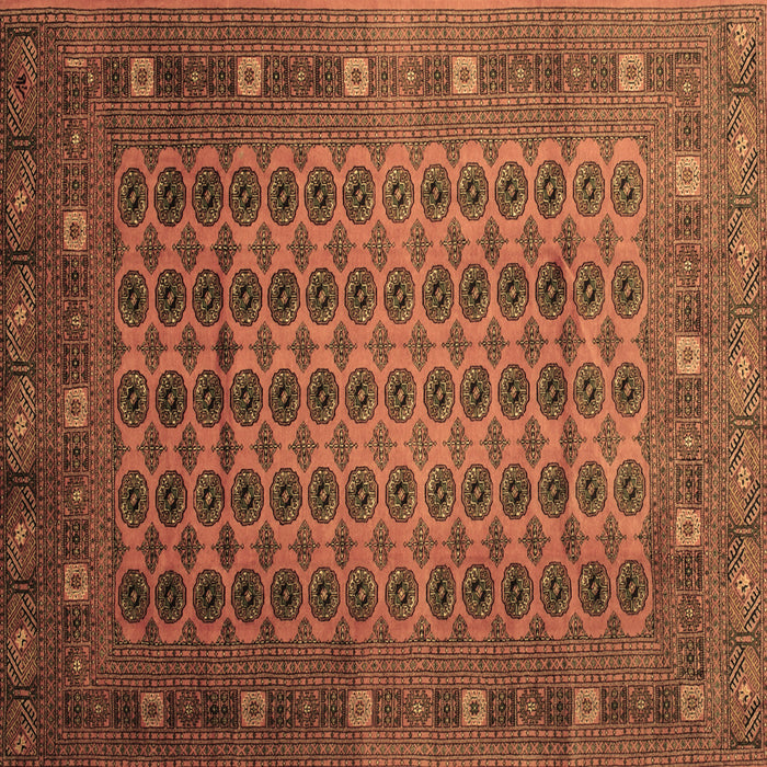 Square Southwestern Brown Country Rug, tr295brn