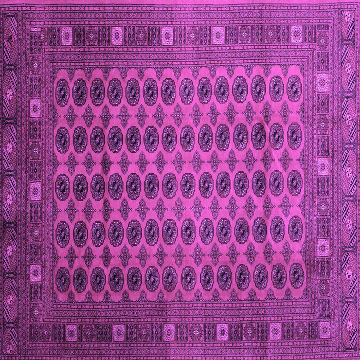 Square Machine Washable Southwestern Purple Country Area Rugs, wshtr295pur