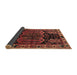 Sideview of Traditional Saffron Red Persian Rug, tr296